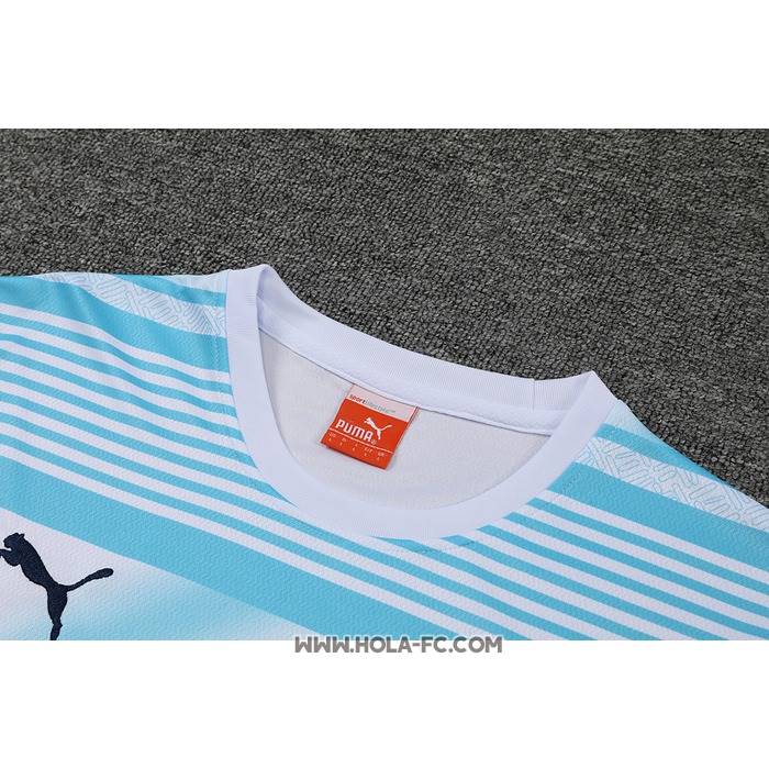 Chandal del Manchester City 2022 Manga Corta Azul - Pantalon Corto
